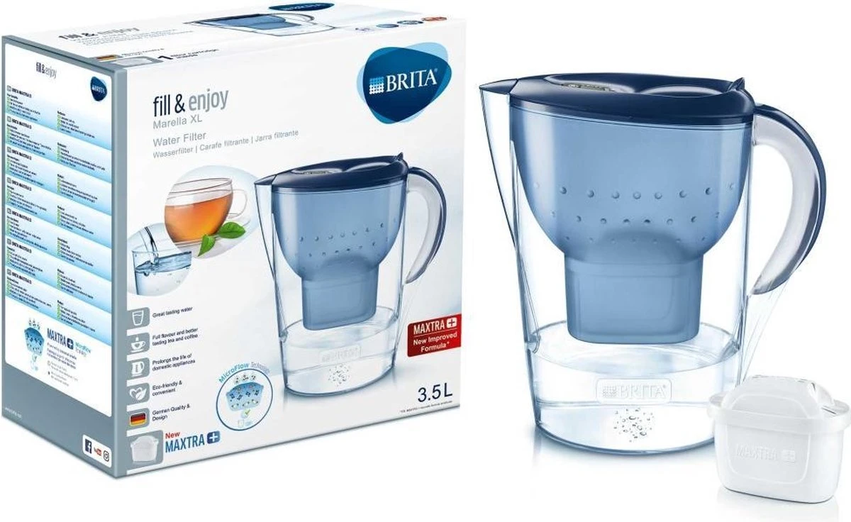 BRITA - Waterfilterkan Marella XL - Blauw - 3,5L 9 BRITA - Waterfilterkan Marella XL - Blauw - 3,5L - Afbeelding 9
