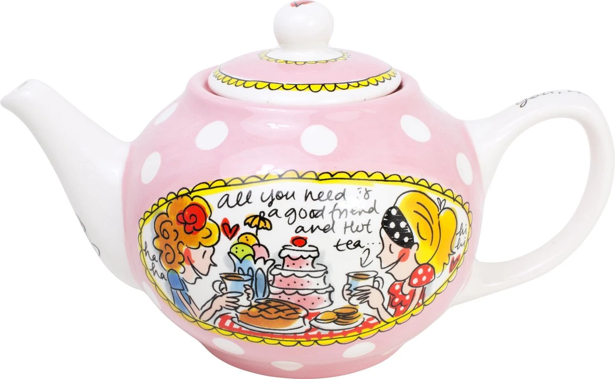 Blond Amsterdam Even Bijkletsen Theepot - 1,5 L 1 Blond Amsterdam Even Bijkletsen Theepot - 1,5 L