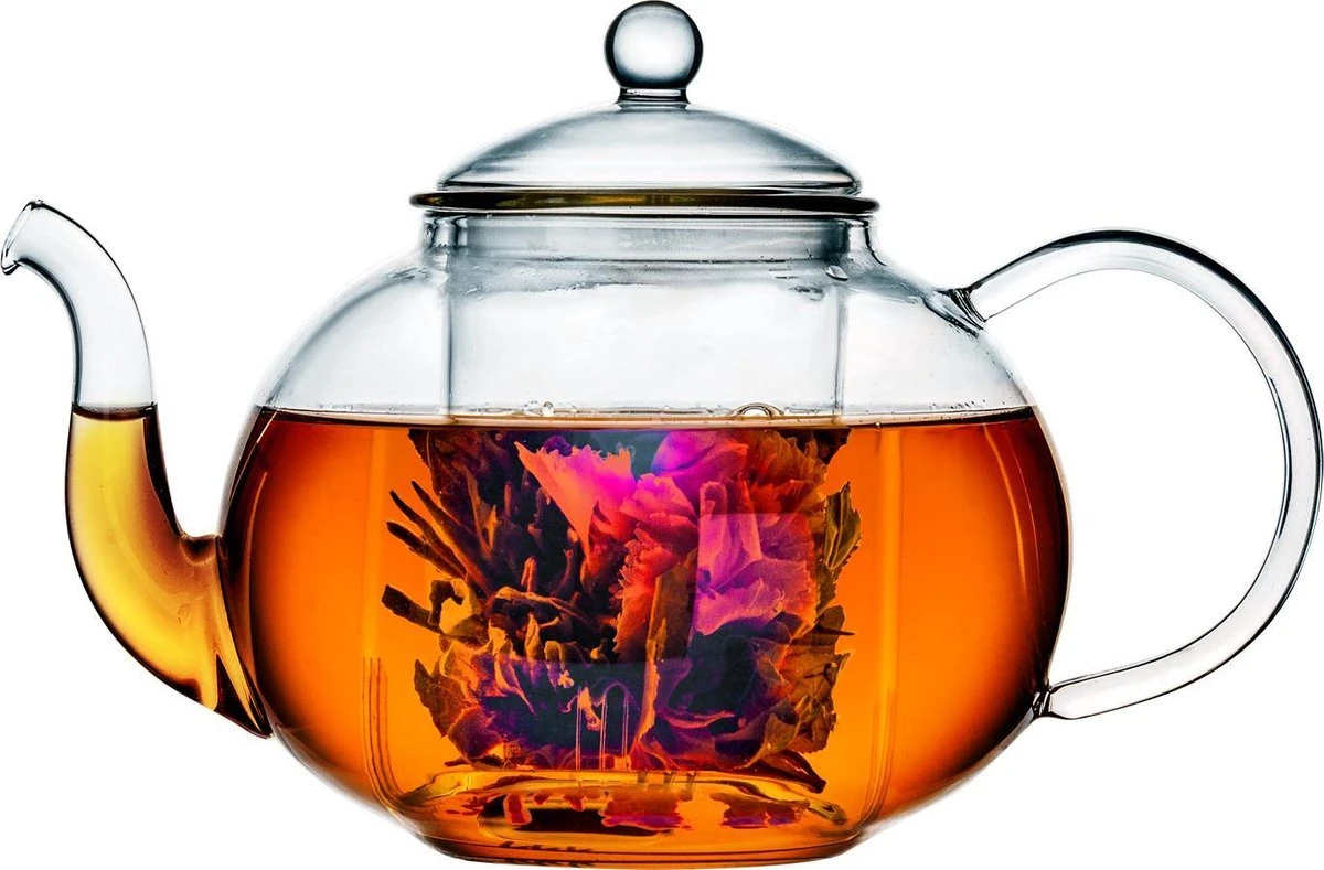 Bredemeijer - Theepot Verona 1,0L Enkelwandig Glas 1 Bredemeijer - Theepot Verona 1,0L Enkelwandig Glas