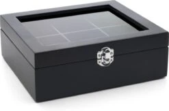 Bredemeijer - Theedoos 6-vaks Venster Bamboe Zwart -Thee Promotie Winkel 1200x790 1