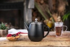 Bredemeijer - Theepot Duet Eva 1,1L Mat Zwart Met Filter - - Dubbelwandig -Thee Promotie Winkel 1200x800 1