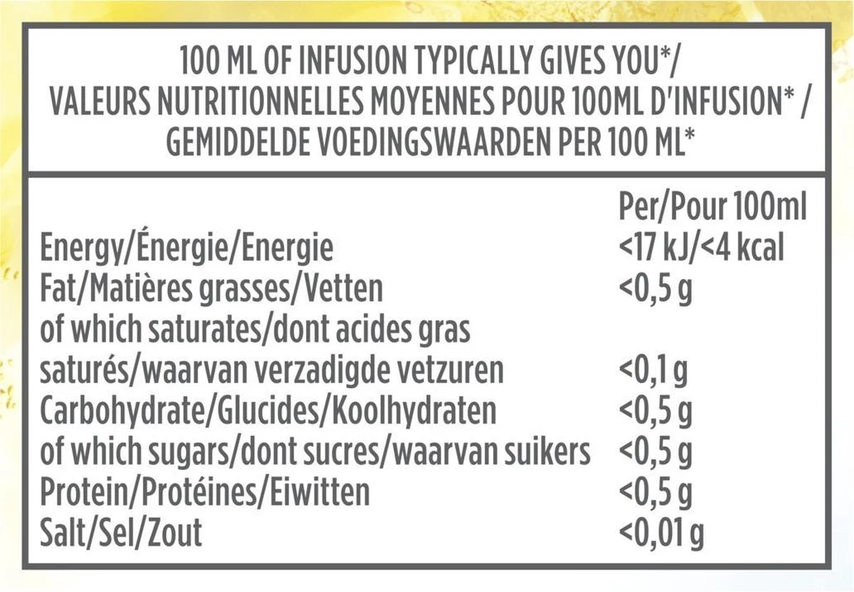 Lipton Cold Infuse Lemon & Camomile, Smaak Voor Koud Water Zonder Suiker En Calorieën - 6 X 10 Zakjes - NL-BIO-01 7 Lipton Cold Infuse Lemon & Camomile, Smaak Voor Koud Water Zonder Suiker En Calorieën - 6 X 10 Zakjes - NL-BIO-01 - Afbeelding 7