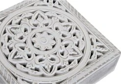 MDF Houten Theedoos/theekist Mandala Wit 9 Vakken 23 X 23 X 7 Cm - Theezakjes Bewaardozen -Thee Promotie Winkel 1200x834