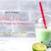 Bubble Tea Met Popping Boba Parels Kit - Maak Thuis Je Eigen Bubble Tea Met Popping Parels