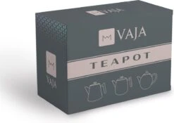 Vaja® Theepot Juliette Met Filter - Dubbelwandig -Theekan 1.0L - Glimmend Zwart -Thee Promotie Winkel 1200x850