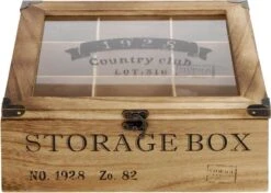 Merkloos Houten Theekist - 9-vaks Theedoos 8 Merkloos Houten Theekist - 9-vaks Theedoos -Thee Promotie Winkel 1200x853