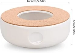 ConBlom Keramische Theepot, Warmer, Theewarmer, Koffiewarmer, Stoofje, Met Kurk-stoofje, Theepot Basis, Theefornuis, Melkwarmer Voor Thuis, Café, Theemelk (zonder Kaars En Theepot) -Thee Promotie Winkel 1200x855 1