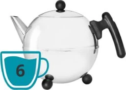 Bredemeijer - Theepot Bella Ronde 1,2L Zwart Beslag - Dubbelwandig 19 Bredemeijer - Theepot Bella Ronde 1,2L Zwart Beslag - Dubbelwandig -Thee Promotie Winkel 1200x855