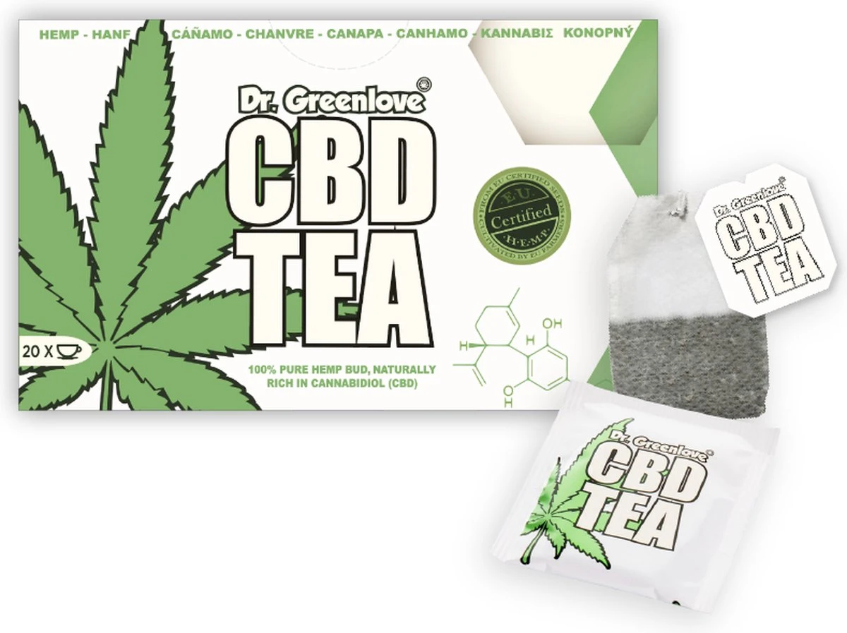 CBD Thee - 100% Natuurlijke, Cbd-rijke Hennepthee - 20 Zakjes CBD Tea 1 CBD Thee - 100% Natuurlijke, Cbd-rijke Hennepthee - 20 Zakjes CBD Tea