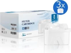 Aigostar Waterfilterpatronen Pure - 3 Stuks - Waterfilter - Filterpatronen - Brita Maxtra+ Compatible -Thee Promotie Winkel 1200x898
