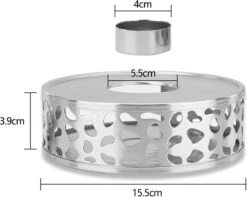 INTIRILIFE Theepot Warmer In Zilver – Roestvrijstalen Theepot Met Patroon Voor Hittebestendige Theepotten – Roestvrijstalen Theewarmer Voor Koffie, Thee En Nog Veel Meer. -Thee Promotie Winkel 1200x955 1