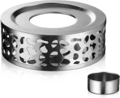 Monzana Theepot Glas - Met Theepotverwarmer – Voor 1,5 Liter RVS Zeef -Thee Promotie Winkel 1200x984