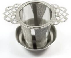 Theefilter RVS - Theezeef Losse Thee Voor Kop Of Hele Pot Met Houder En Lekbakje -Thee Promotie Winkel 1200x989 1