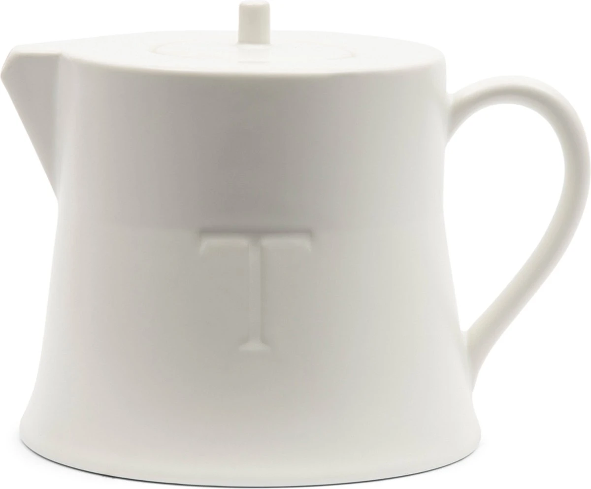 Riviera Maison Theepot Met Deksel - RM Tea Pot Matt - Wit 1 Riviera Maison Theepot Met Deksel - RM Tea Pot Matt - Wit