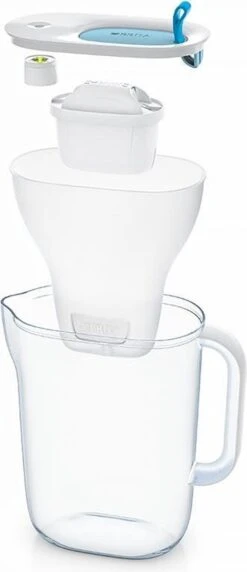 BRITA - Waterfilterkan Style Cool - Blauw - 2,4L + 3 MAXTRA+ Waterfilterpatronen -Thee Promotie Winkel 518x1200