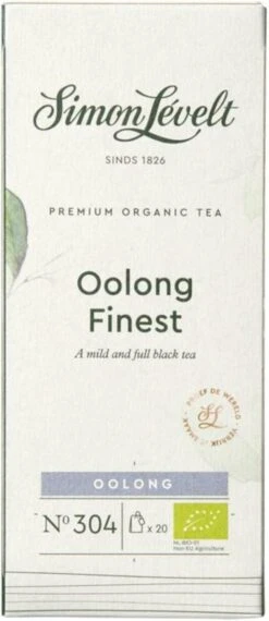Simon Lévelt | Oolong Finest Premium Organic Tea - 20 Theezakjes -Thee Promotie Winkel 520x1200