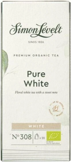 Simon Lévelt | Pure White Premium Organic Tea - 20 Theezakjes -Thee Promotie Winkel 530x1200