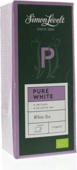 Simon Lévelt | Pure White Premium Organic Tea - 20 Theezakjes -Thee Promotie Winkel 546x1200