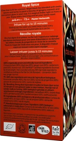 Pukka Original Chai Thee, Met Kaneel, Gember En Kardemom - 4 X 20 Zakjes - GB-BIO-05 -Thee Promotie Winkel 648x1200 5