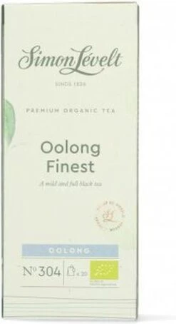 Simon Lévelt | Oolong Finest Premium Organic Tea - 20 Theezakjes -Thee Promotie Winkel 653x1200