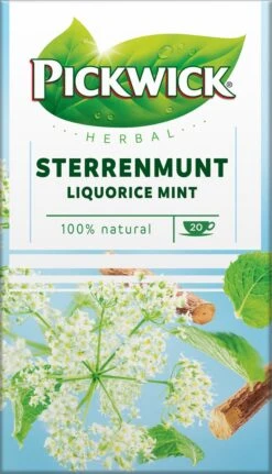 Pickwick Sterrenmunt Kruidenthee - 4 X 20 Zakjes -Thee Promotie Winkel 687x1200 1