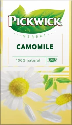 Pickwick Camomile Kruidenthee - 4 X 20 Zakjes -Thee Promotie Winkel 687x1200 2