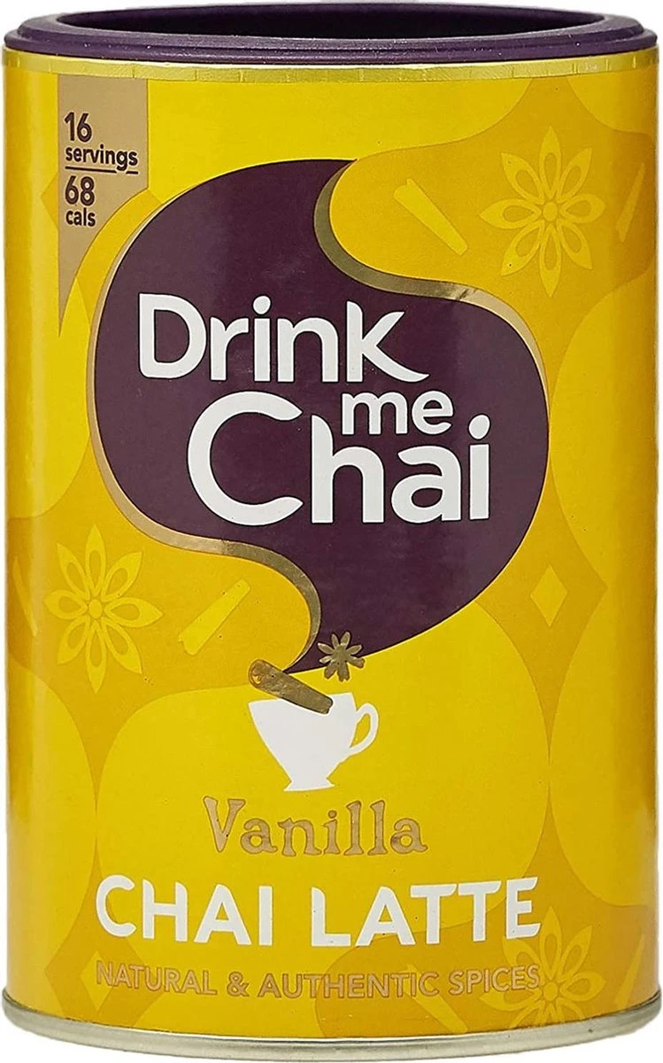 Drink Me Chai - Chai Latte VANILLA, Bus 250 Gram 1 Drink Me Chai - Chai Latte VANILLA, Bus 250 Gram