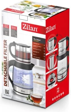 Zilan - 2 In 1 Theemaker En Waterkoker - Turkse Theepot Met Warmhoudfunctie - Caydanlik -Thee Promotie Winkel 756x1200