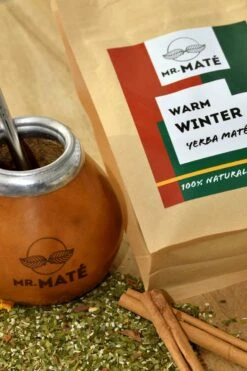 Yerba Mate Starterspakket Compleet - Traditionele Kalebas + Bombilla - Warm Winter - Kaneel - Yerba Maté 150g -Thee Promotie Winkel 799x1200 12