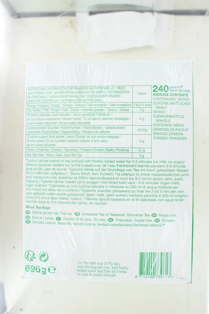 PG Tips | 100% Zwarte Thee | 4x 240 Zakjes | Extra Grote Verpakking 2 PG Tips | 100% Zwarte Thee | 4x 240 Zakjes | Extra Grote Verpakking - Afbeelding 2