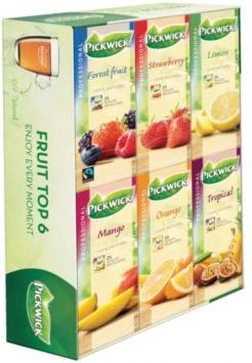 Pickwick Thee Combipack Fruitthee - Pak 150 Stuks 3 Pickwick Thee Combipack Fruitthee - Pak 150 Stuks - Afbeelding 3