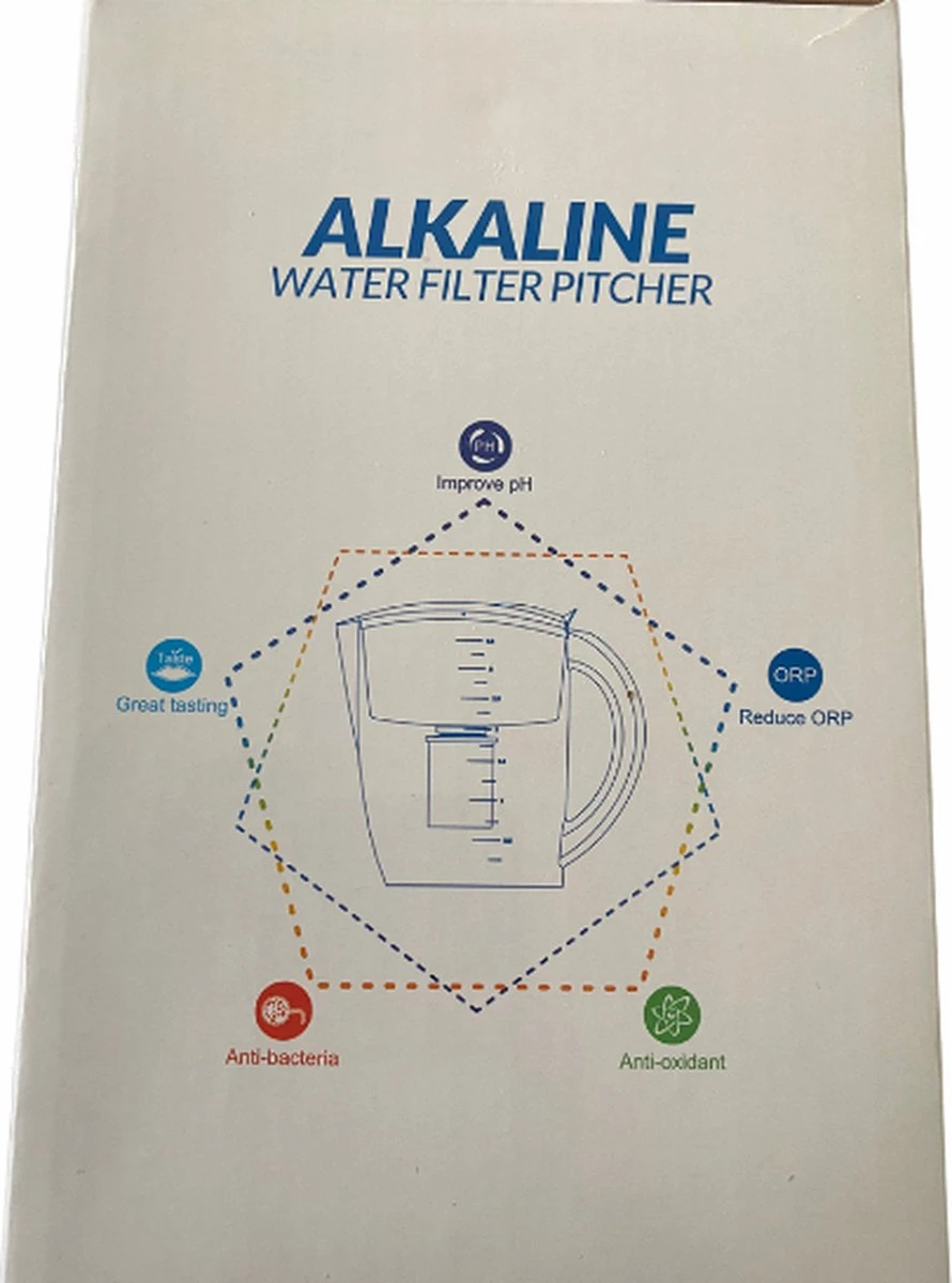 Alkaline WaterFilterkan - AlkaKan Voor Alkalisch/ Basisch Water | Met GRATIS PH-testpapier 4 Alkaline WaterFilterkan - AlkaKan Voor Alkalisch/ Basisch Water | Met GRATIS PH-testpapier - Afbeelding 4