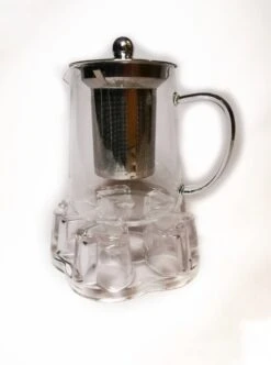 Glazen Theepot Met RVS Theefilter / Theezeef Inclusief Warmhouder ( Rechaud ) - Theelichthouder - Koffie Thee Coffee Tea Maker Luxe -Thee Promotie Winkel 892x1200
