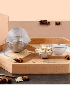 Merkloos Thee Zeef Set 3 Stuks Ø 9 / Ø 7 / Ø 5 - Thee/kruiden Kogel RVS -Thee Ei RVS - Kruiden Zeef/filter RVS -Thee Promotie Winkel 988x1200